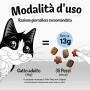 Purina Felix Party Mix Snack Gatto Mixed Grill Aromatizzato con Manzo, Pollo e Salmone, 8 Confezioni da 60 g Ciascuna