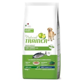Natural Trainer - Cibo per cani adulti di grande taglia, Alimento Secco con Tonno e Riso, 12kg