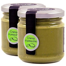 SCIARA - 2x Crema di Pistacchio Spalmabile con il 30% di Pistacchi. Da Spalmare sul Pane, Fette Biscottate e per Farcire Torte e