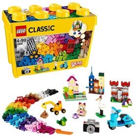 LEGO Classic Scatola Mattoncini Creativi Grande, Set di Costruzioni Divertenti, Contenitore Giocattoli Colorati, 10698