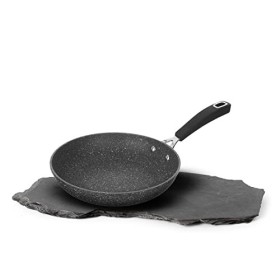 KASANOVA Padella New Petra Dark - Padella Antiaderente per Tutti i Piani Cottura - ø 22 cm