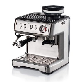Ariete 1313 Macchina per caffè espresso con macinacaffè, per grani, polvere e cialda ESE, Cappuccinatore montalatte, Vano scal