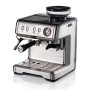 Ariete 1313 Macchina per caffè espresso con macinacaffè, per grani, polvere e cialda ESE, Cappuccinatore montalatte, Vano scal