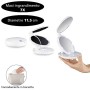 MACOM Sensation 218 Pocket Mirror. Mini Doppio Specchio Cosmetico e Luminoso da Viaggio, Ingrandente 7x, Diametro 11,5 cm
