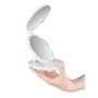 MACOM Sensation 218 Pocket Mirror. Mini Doppio Specchio Cosmetico e Luminoso da Viaggio, Ingrandente 7x, Diametro 11,5 cm