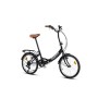 Moma bikes First Class Nera, Bicicletta Pieghevole Unisex Adulto, Nero, Unic Size