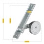 Schellenberg Maxi 50400 - Avvolgitore per tapparella, distanza dei fori 18,5 cm