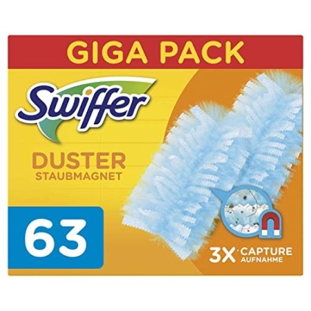 Swiffer Duster Ricariche per Piumino Catturapolvere, 63 Pezzi