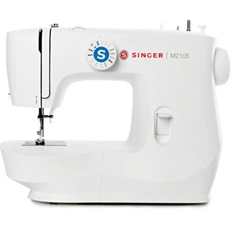 Singer M2105 Macchina da Cucire Professionale, Cucitrice Automatica, Elettrica e Portatile con 13 Funzioni di Cucitura, Cuce Tut