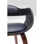 Kare Sedia Con Braccioli Costa Noce, Nero, 70.5 x 51 x 52 cm