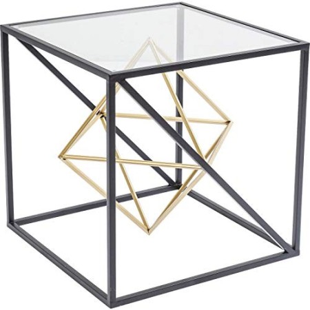 Kare Design Tavolino, Nero, 45 x 45 x 45 cm