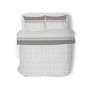 GEMITEX Completo Letto Primaverile MATRIMONIALE GRIGIO in 100% FRESCO COTONE Made in Italy, MORBIDO e TRASPIRANTE, Linea Cotone 