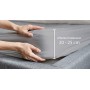 GEMITEX Completo Letto Primaverile MATRIMONIALE GRIGIO in 100% FRESCO COTONE Made in Italy, MORBIDO e TRASPIRANTE, Linea Cotone 