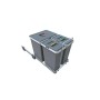 Elletipi PF01 34B1 Ecofil Pattumiera Differenziata Estraibile per Basi con anta battente, 18 / 8 / 8 litri, Grigio 30 x 45 x 36 