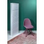 Kare Design 49288-Scarpiera Carusa, in metallo, sottile, piccola, bianco, 5 alette, 170 x 50 x 14 cm, (H/B/T) 170x50x14cm