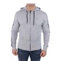 Tommy Hilfiger Logo Tape HD Felpa con Cappuccio, Grigio (Grey Heather 004), Small Uomo