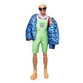 Barbie BMR1959 Ken con Giacca e Tuta Fluorescente, Bambola Snodata, GHT96