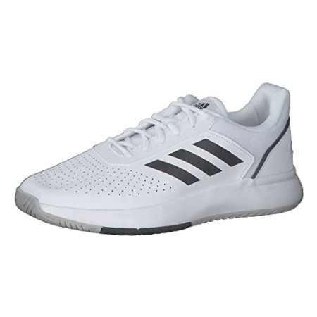 adidas COURTSMASH, Scarpe da Tennis Uomo, Ftwr White/Core Black/Grey Two f17, 45 1/3 EU