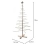 Xmas3 L Albero di Natale in Legno Naturale, 100 x 100 x 190 cm