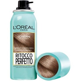 L'Oréal Paris Spray Radici Ritocco Perfetto, Colorazione Ricrescita, Copre i Capelli Bianchi e Dura 1 Shampoo, Castano, 75 ml, 