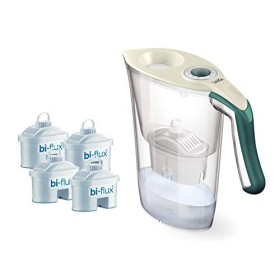 Laica J9059 kit caraffa Carmen Tosca con 4 Filtri Bi-Flux (4 mesi di acqua filtrata), 100% made in Italy