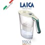 Laica J9059 kit caraffa Carmen Tosca con 4 Filtri Bi-Flux (4 mesi di acqua filtrata), 100% made in Italy