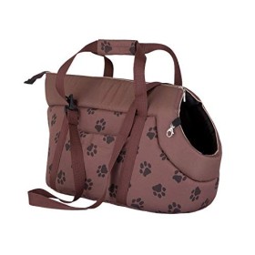 Hobbydog, Borsa per il trasporto di cani e gatti, taglia 1, 22x20x36 cm, poliestere e poliuretano espanso, Marrone