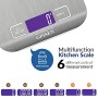GPISEN Bilancia da Cucina Smart Digitale con Funzione Tare,5kg/11 lbs Professionale Acciaio Inox Alta Precision Bilancia Elettro