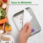 GPISEN Bilancia da Cucina Smart Digitale con Funzione Tare,5kg/11 lbs Professionale Acciaio Inox Alta Precision Bilancia Elettro