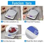 GPISEN Bilancia da Cucina Smart Digitale con Funzione Tare,5kg/11 lbs Professionale Acciaio Inox Alta Precision Bilancia Elettro