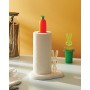Alessi Bunny & Carrot ASG42 W Portarotolo da Cucina di Design in Resina Termoplastica, Bianco