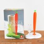 Alessi Bunny & Carrot ASG42 W Portarotolo da Cucina di Design in Resina Termoplastica, Bianco