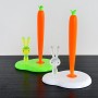 Alessi Bunny & Carrot ASG42 W Portarotolo da Cucina di Design in Resina Termoplastica, Bianco