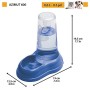 Ferplast Azimut 600 - Distributore Cibo o Acqua Secco o Acqua, 0.6 Litri, Robusta Plastica, Serbatoio Trasparente con Scala Grad