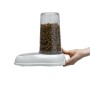 Ferplast Azimut 600 - Distributore Cibo o Acqua Secco o Acqua, 0.6 Litri, Robusta Plastica, Serbatoio Trasparente con Scala Grad
