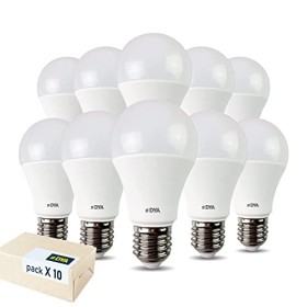 SET 10 LAMPADINE - GOCCIA LED 12W - E27-1150 LUMEN - LUCE FREDDA 6000K°