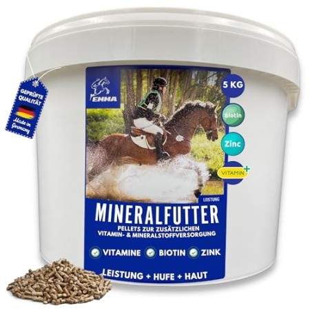 EMMA® Vitamine Minerali Cavalli mangime Cavalli Complesso mangimi supplementari B-vitamine e A,E,C,D, biotina, Zinco, Selenio, 