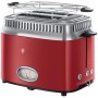 Russell Hobbs Retro Collection Tostapane, 1300 W, Acciaio Inossidabile, 2 Scomparti, Rosso