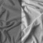 Italian Bed Linen Natural Color Parure Copripiumino con Sacco e Federe, 100% Cotone, Grigio Chiaro/Fumo, Matrimoniale, 3 unità