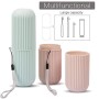 X-BLTU - Portaspazzolino da Viaggio, Porta dentifricio e spazzolino da Denti, Portatile, infrangibile, in plastica, 2 Colori Cas