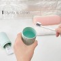 X-BLTU - Portaspazzolino da Viaggio, Porta dentifricio e spazzolino da Denti, Portatile, infrangibile, in plastica, 2 Colori Cas