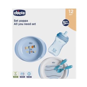 Chicco Set Pappa 12M+, Bimbo, Blu