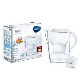 Brita Marella Kit Caraffa con 3 Filtri Maxtra+ Inclusi, Plastica San, Plastica, Bianco, 2,4 Litri