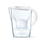 Brita Marella Kit Caraffa con 3 Filtri Maxtra+ Inclusi, Plastica San, Plastica, Bianco, 2,4 Litri