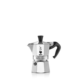 Bialetti Moka Express Caffettiera in Alluminio, Argento, 1 Tazza