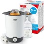 Nuk 10256404 Scaldabiberon Thermo Express Plus per Scaldare le Pappe a Vapore, Casa/Auto, bianco e grigio