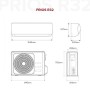 Ariston 3381273 PRIOS R32 9000 BTU Climatizzatore Monosplit WI-FI Ready [Classe di efficienza energetica A++]