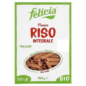 Felicia Penne Rigate Pasta di Riso Integrale - 340 gr, Senza glutine