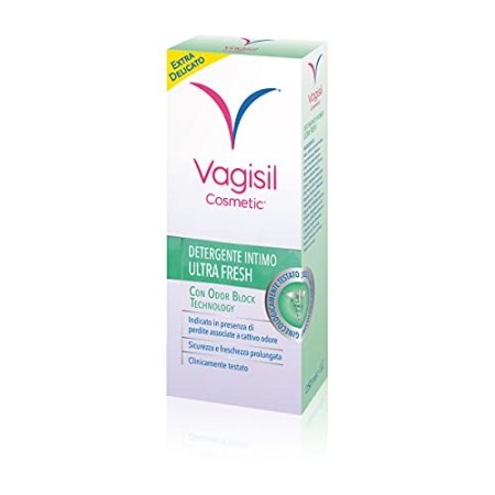 Vagisil Detergente Intimo Ultra Fresh, con Odor Block Technology 24h di protezione dagli odori. 250 ml