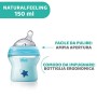 Chicco 00080811210000 Biberon Natural Feeling, 0m+, 150ml, Azzurro